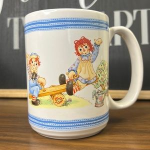 Vintage Houston Harvest Raggedy Ann and Andy Mug